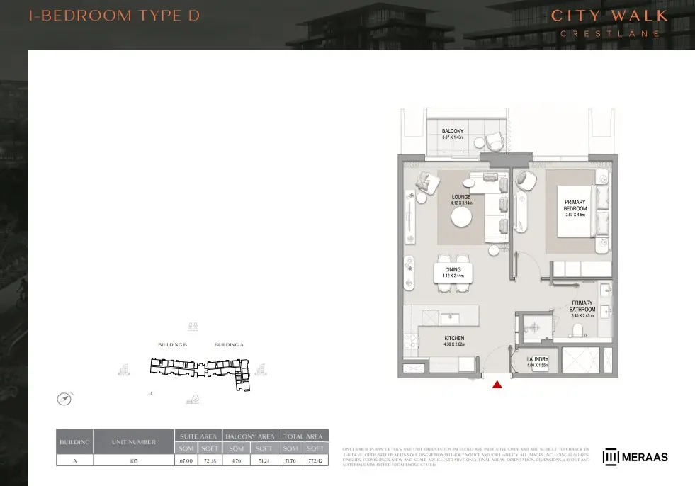 Floor plan for Type D
