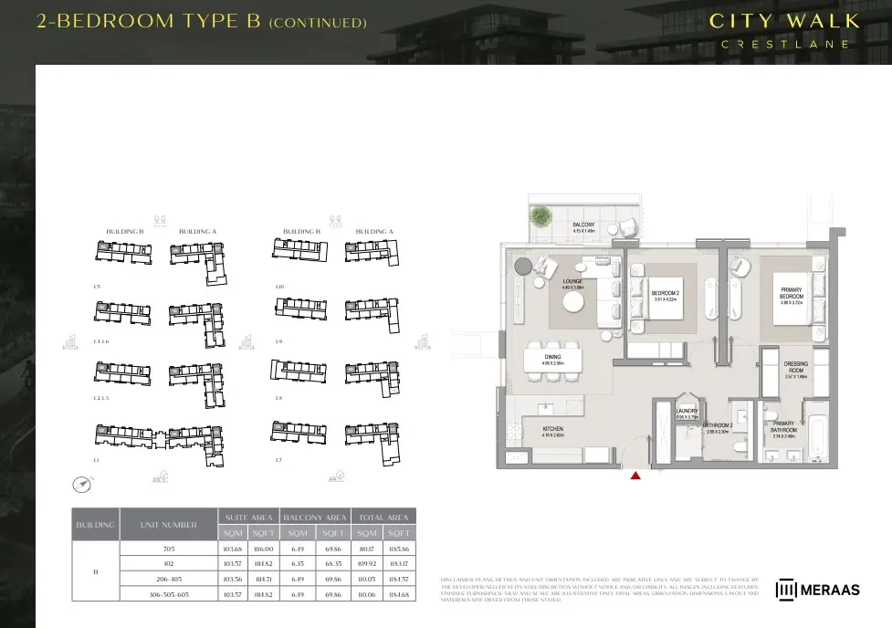 Floor plan for Type B1