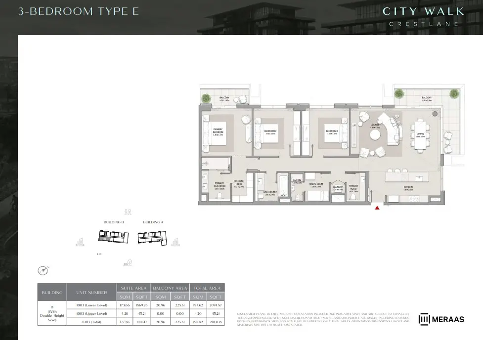 Floor plan for Type E