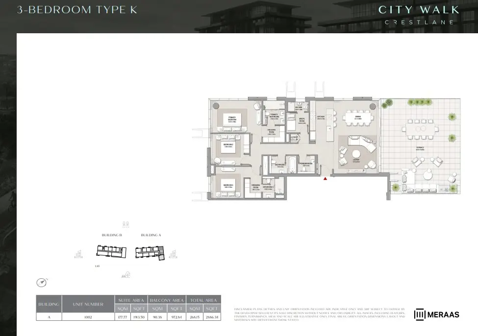 Floor plan for Type K