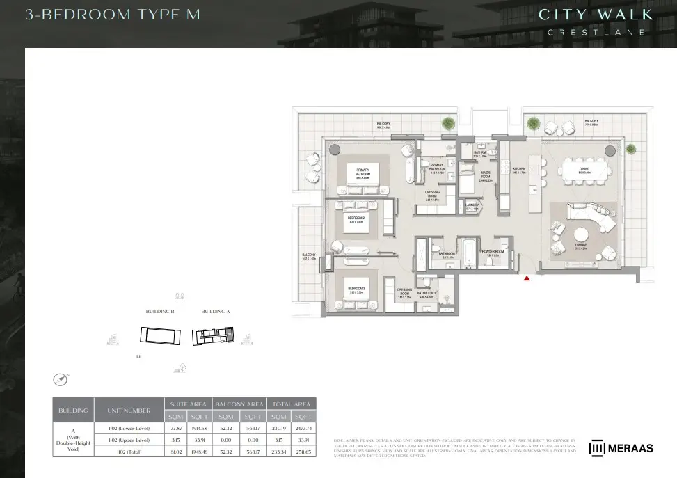 Floor plan for Type M