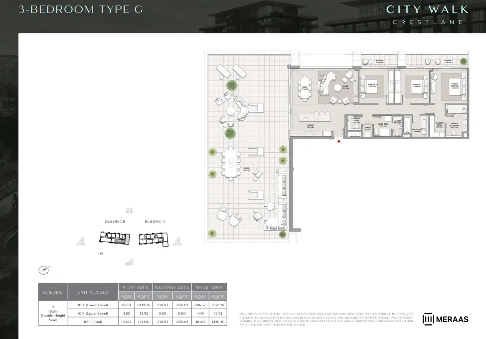 Floor plan for Type G