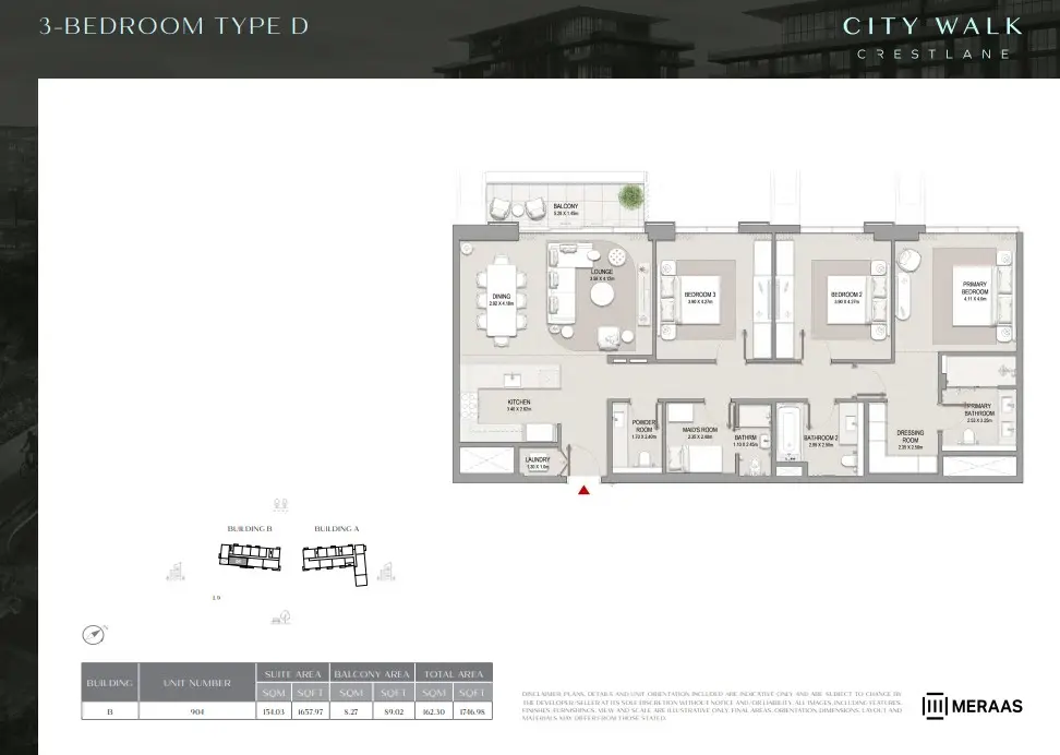 Floor plan for Type D
