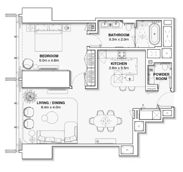 Floor plan for Type A