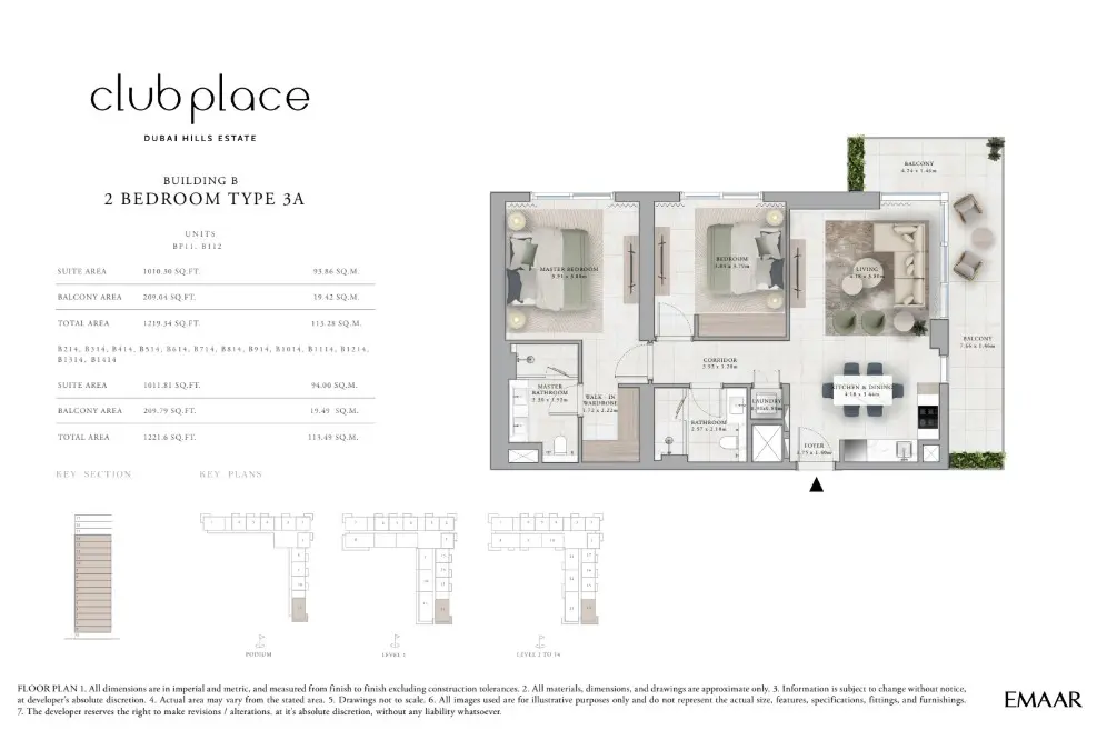 Floor plan for Type 3A
