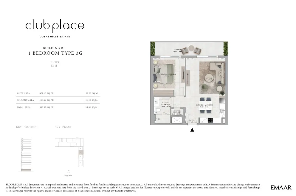 Floor plan for Type 3G