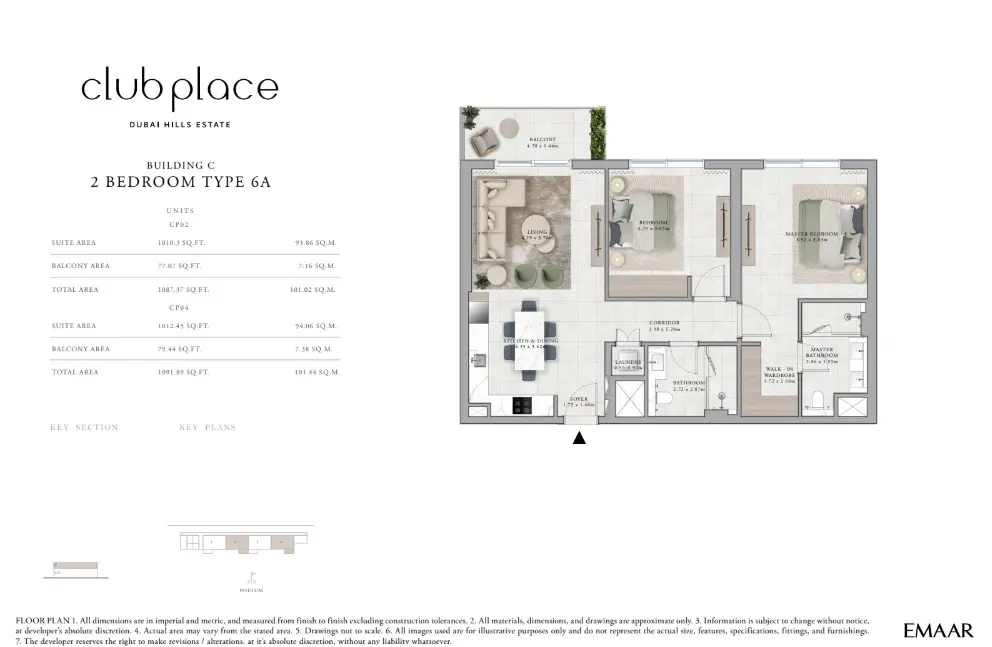 Floor plan for Type 6A