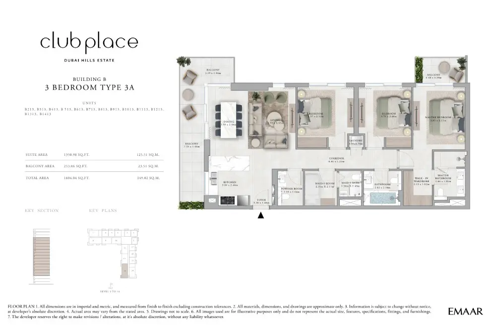 Floor plan for Type 3A