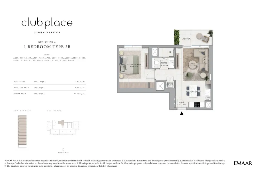 Floor plan for Type 2B