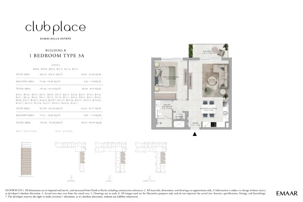Floor plan for Type 3A
