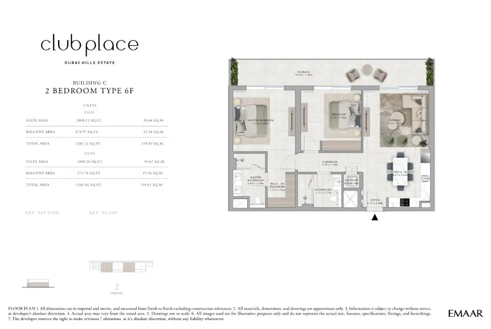 Floor plan for Type 6F