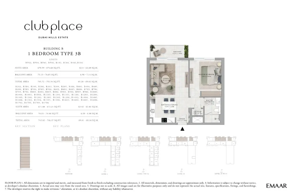 Floor plan for Type 3B