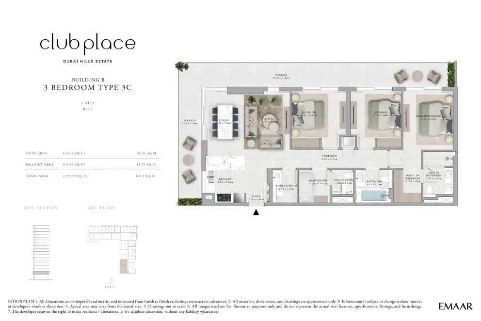Floor plan for Type 3C