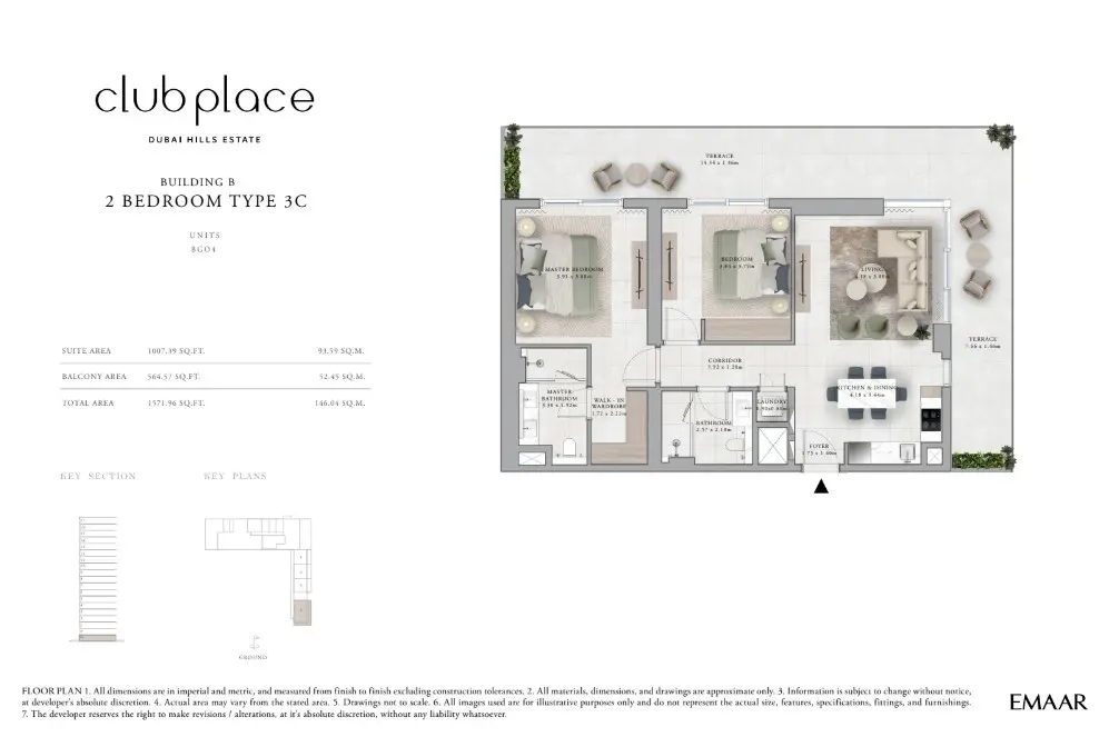 Floor plan for Type 3C