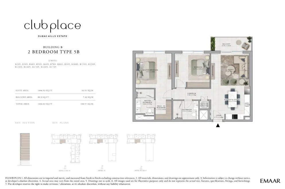 Floor plan for Type 5B