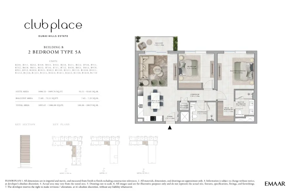 Floor plan for Type 5A
