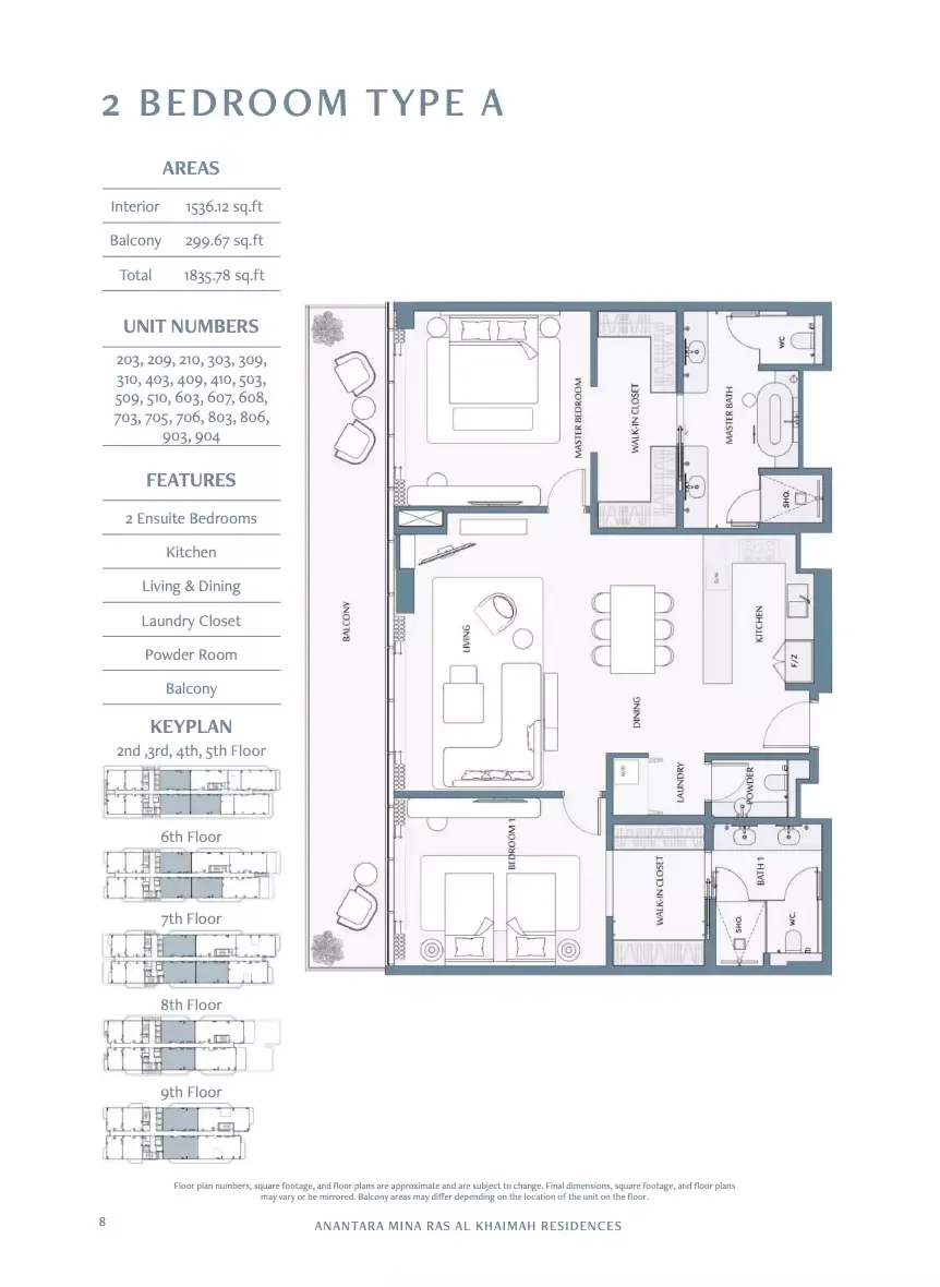 Floor plan for Type A