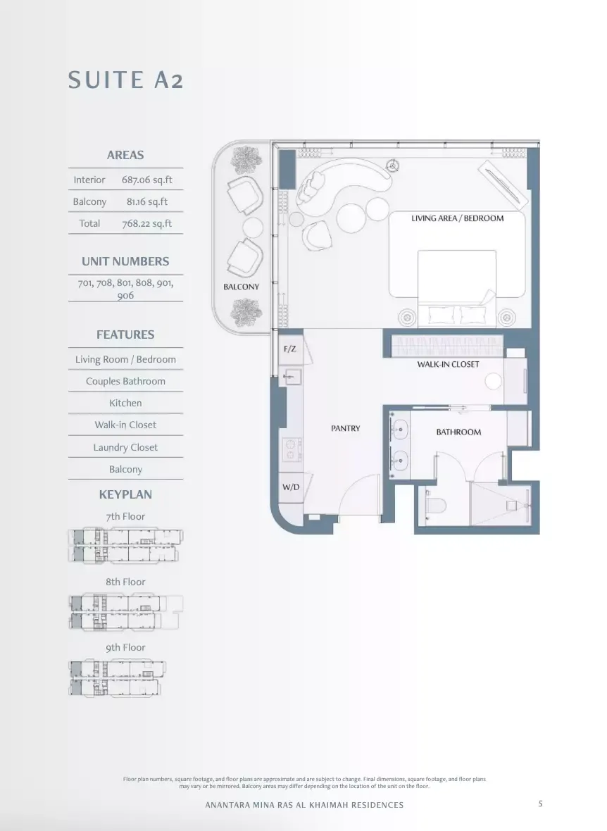Floor plan for Type A2