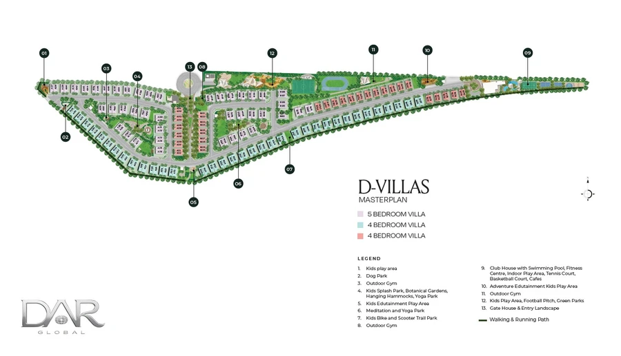 D Villas by Dar Global master plan