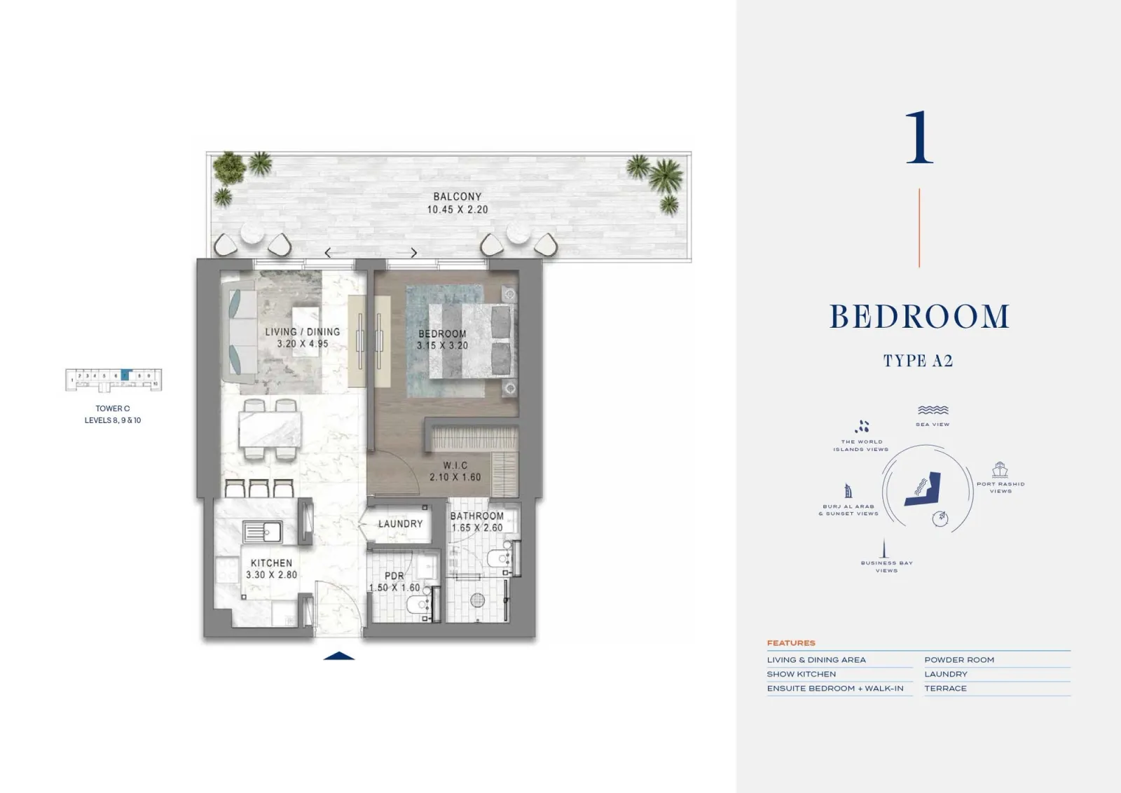 Floor plan for Type A2