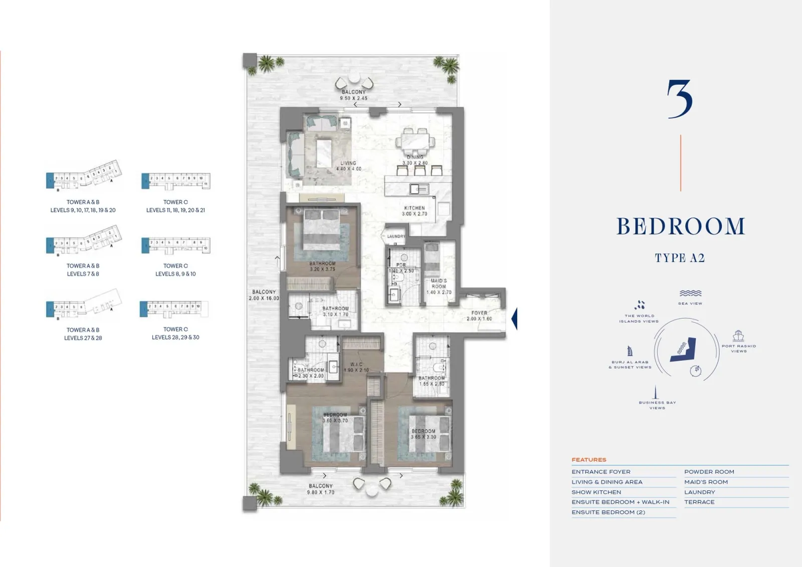 Floor plan for Type A2