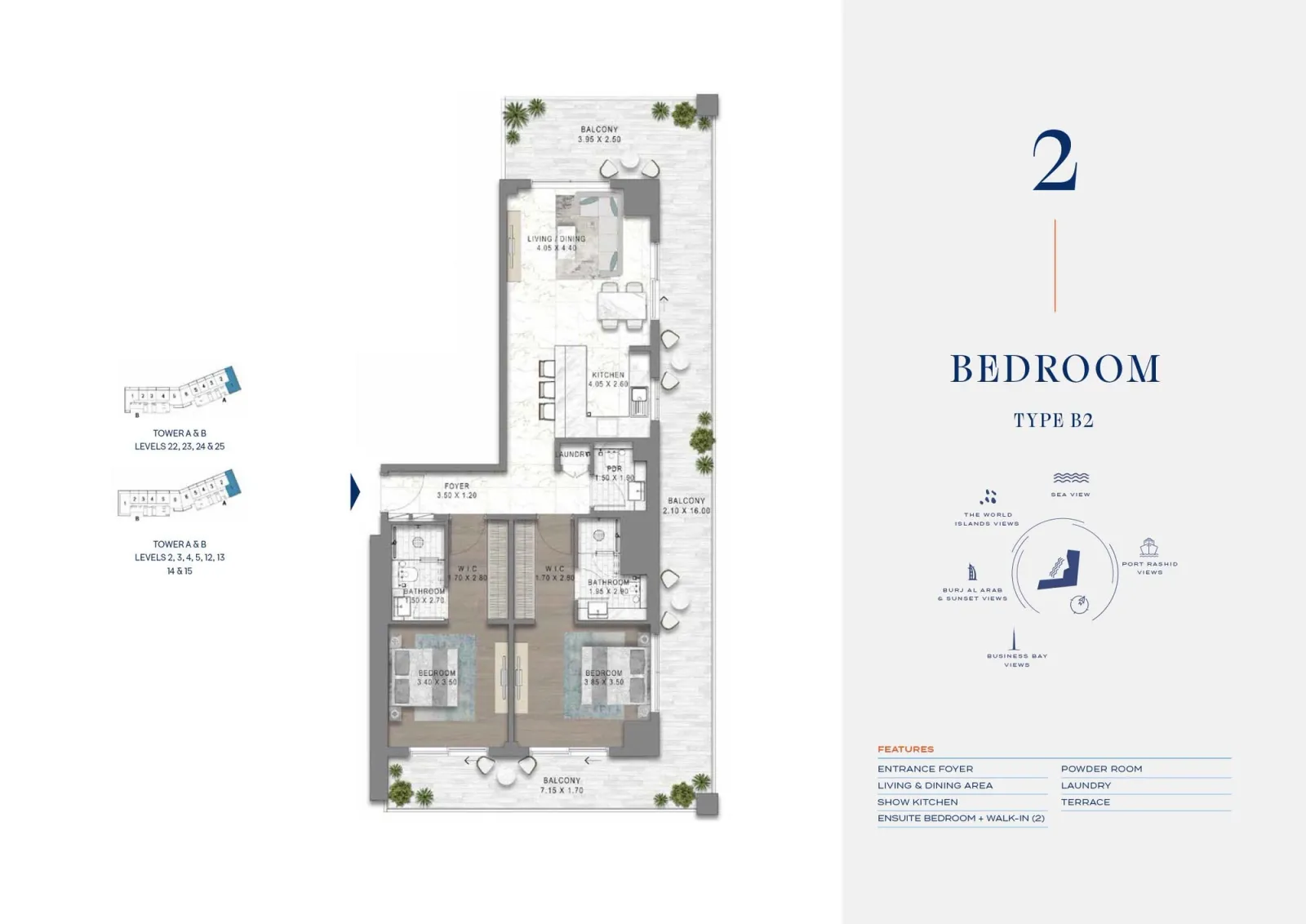 Floor plan for Type B2