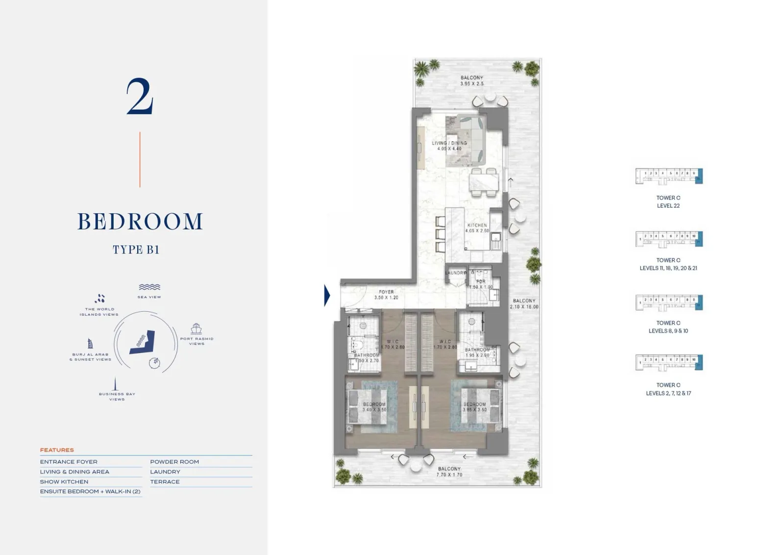 Floor plan for Type B1