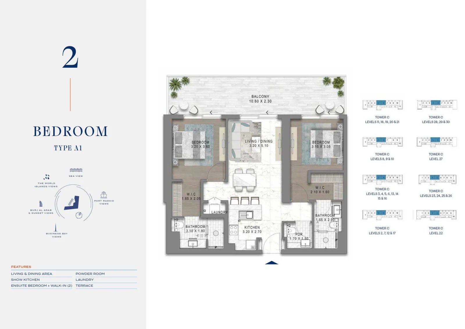 Floor plan for Type A1