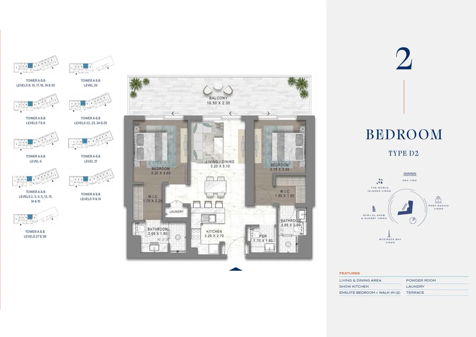 Floor plan for Type D2
