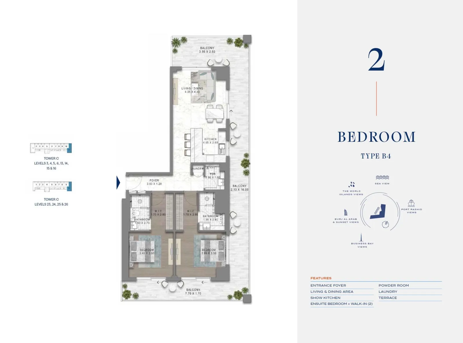 Floor plan for Type B4