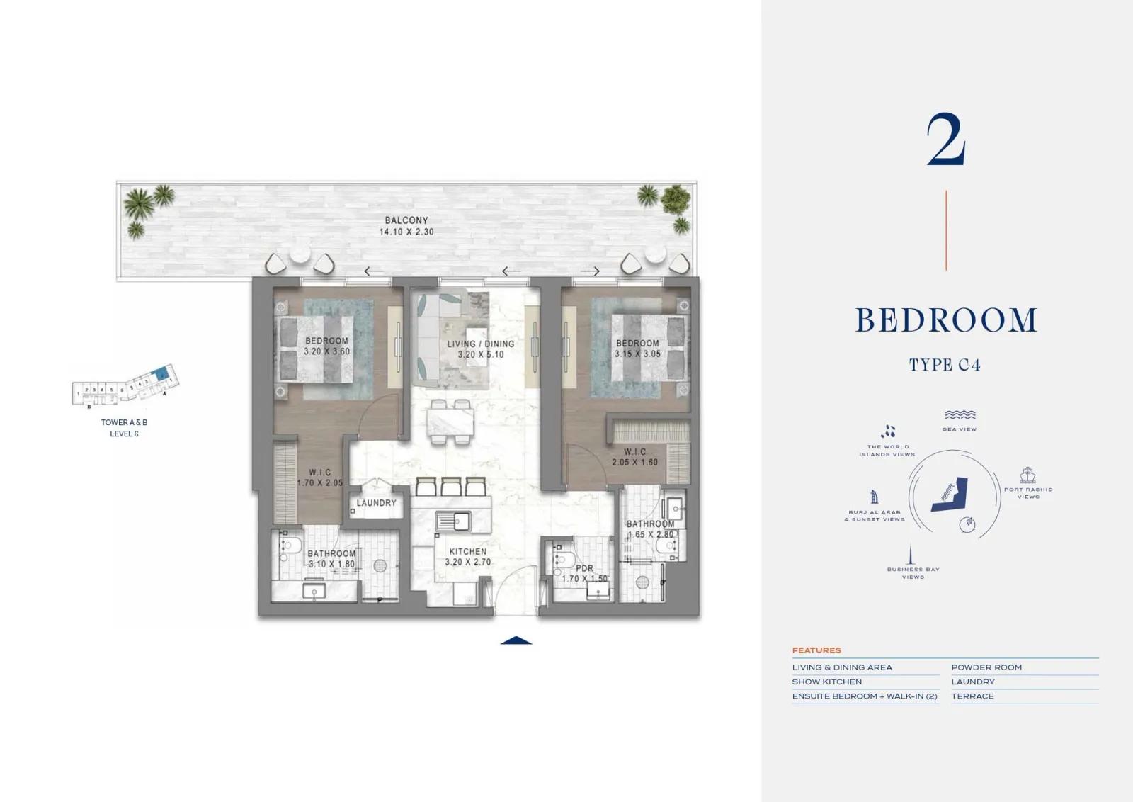 Floor plan for Type C4