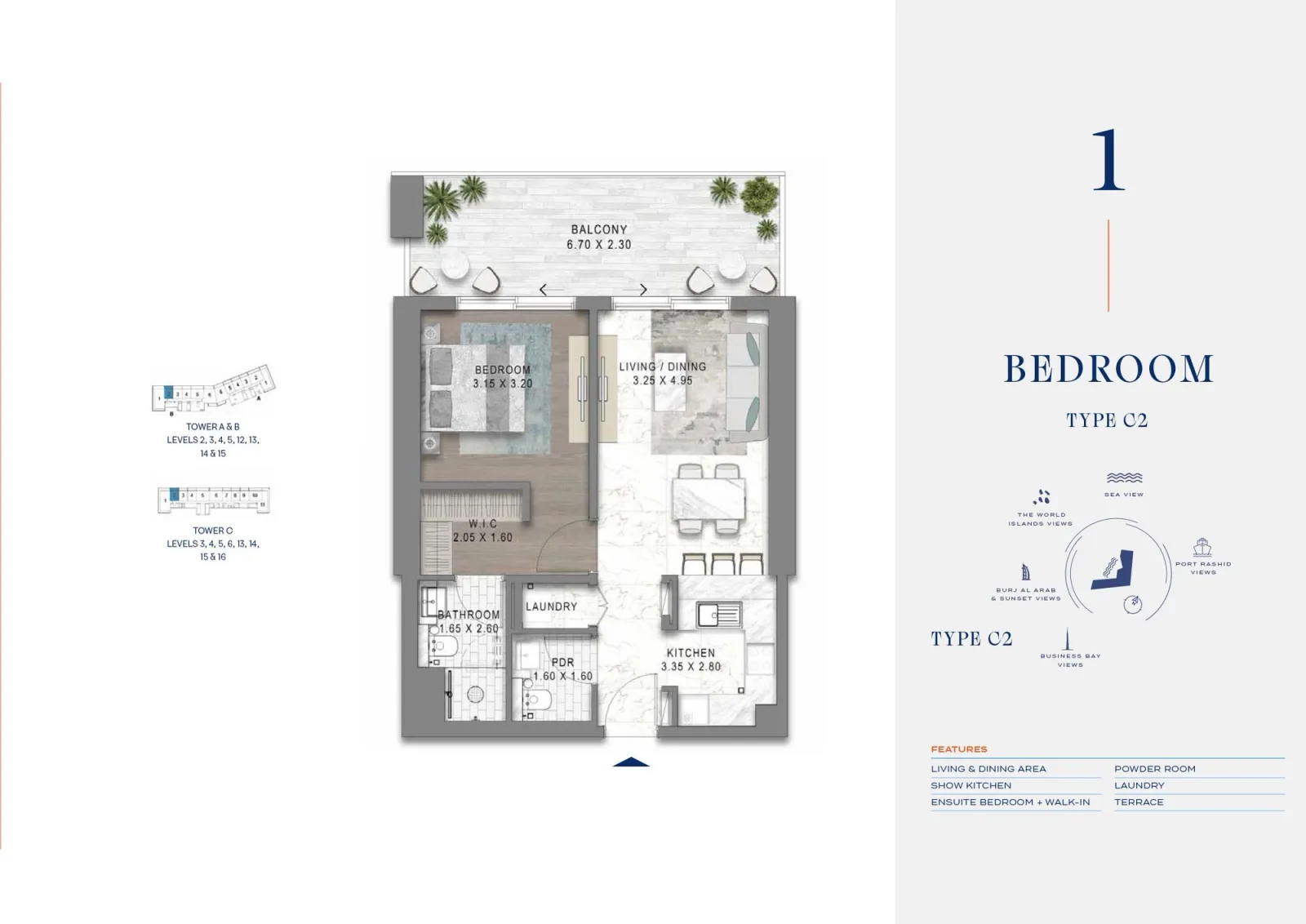 Floor plan for Type C2