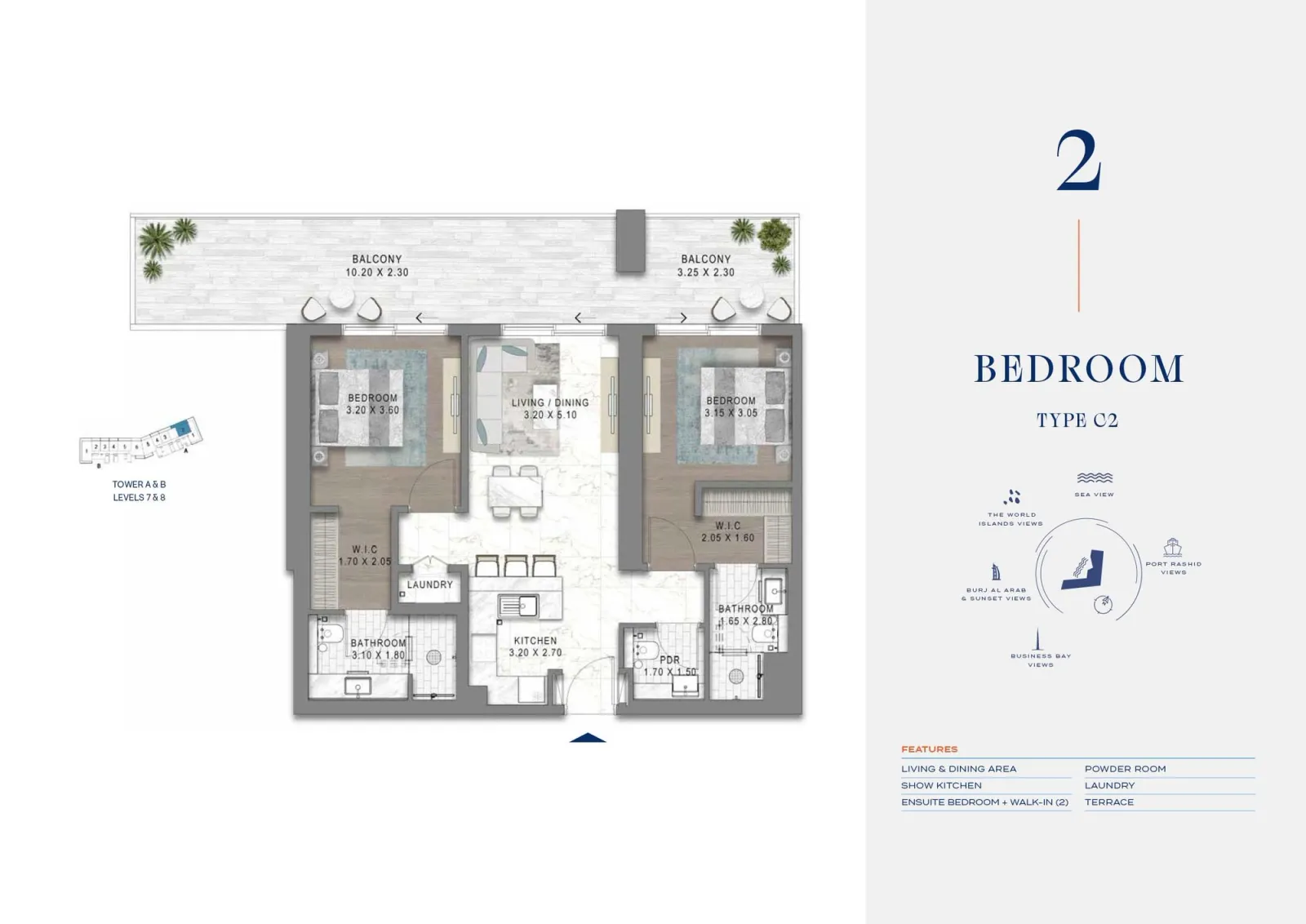 Floor plan for Type C2