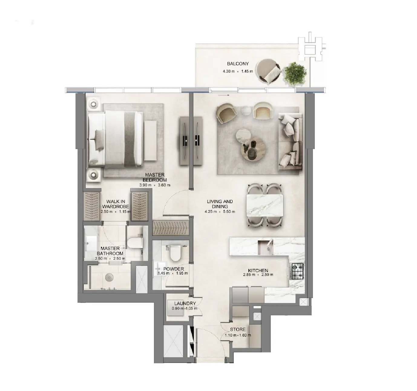 Floor plan for Type A