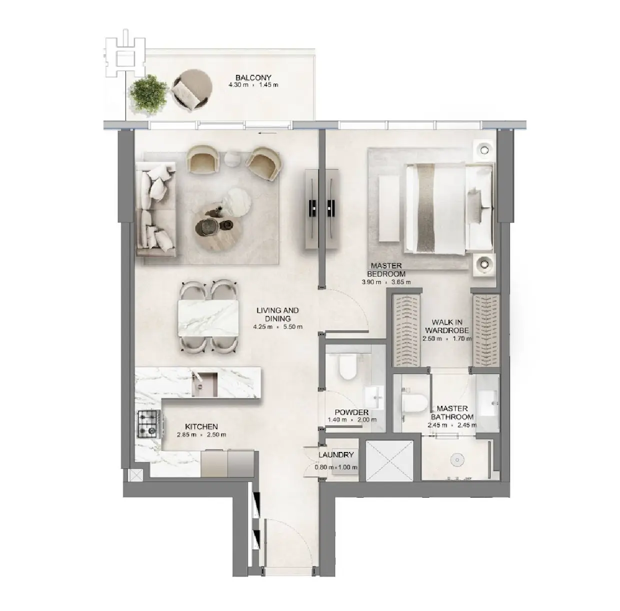 Floor plan for Type B