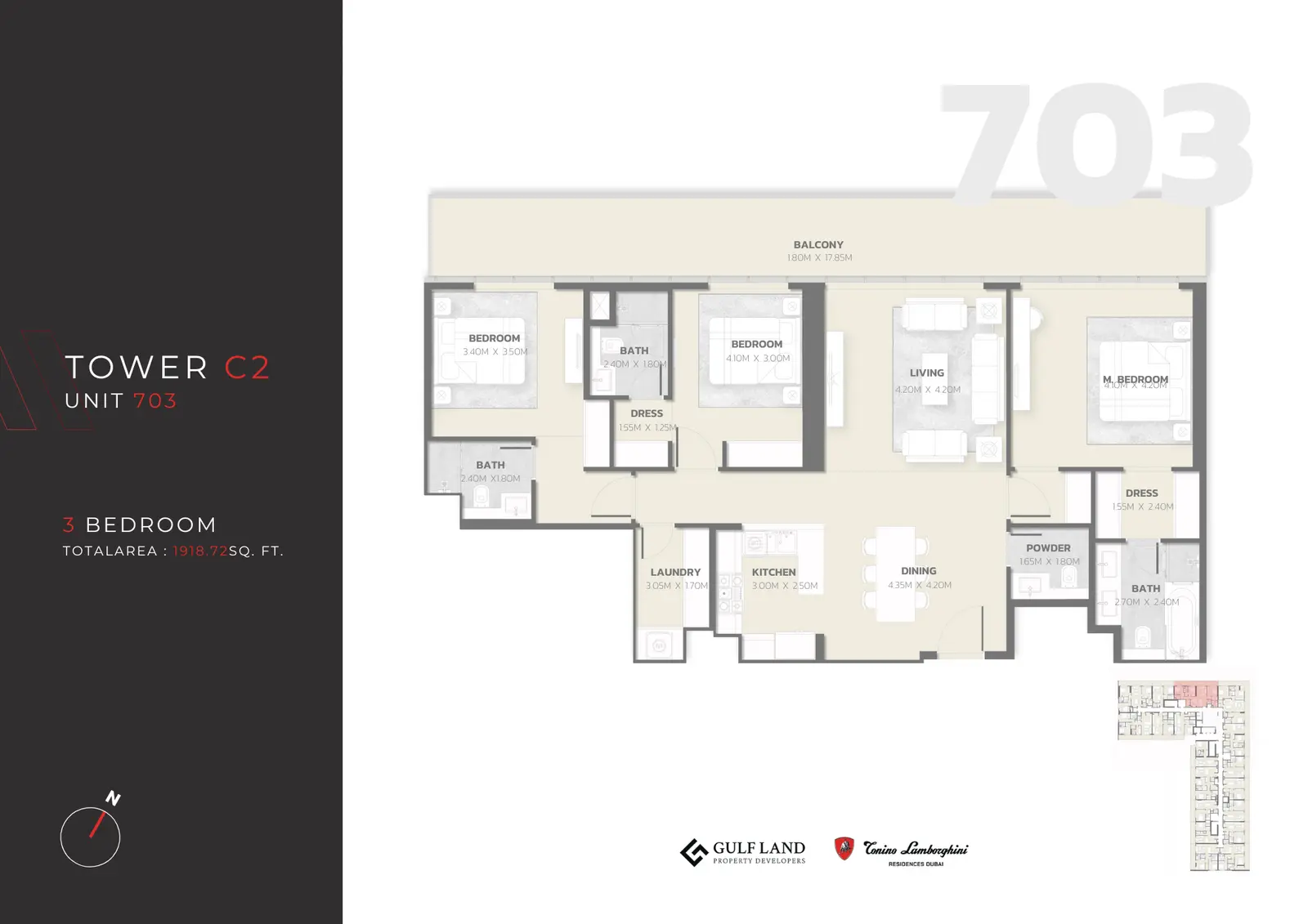 Floor plan for Type 703