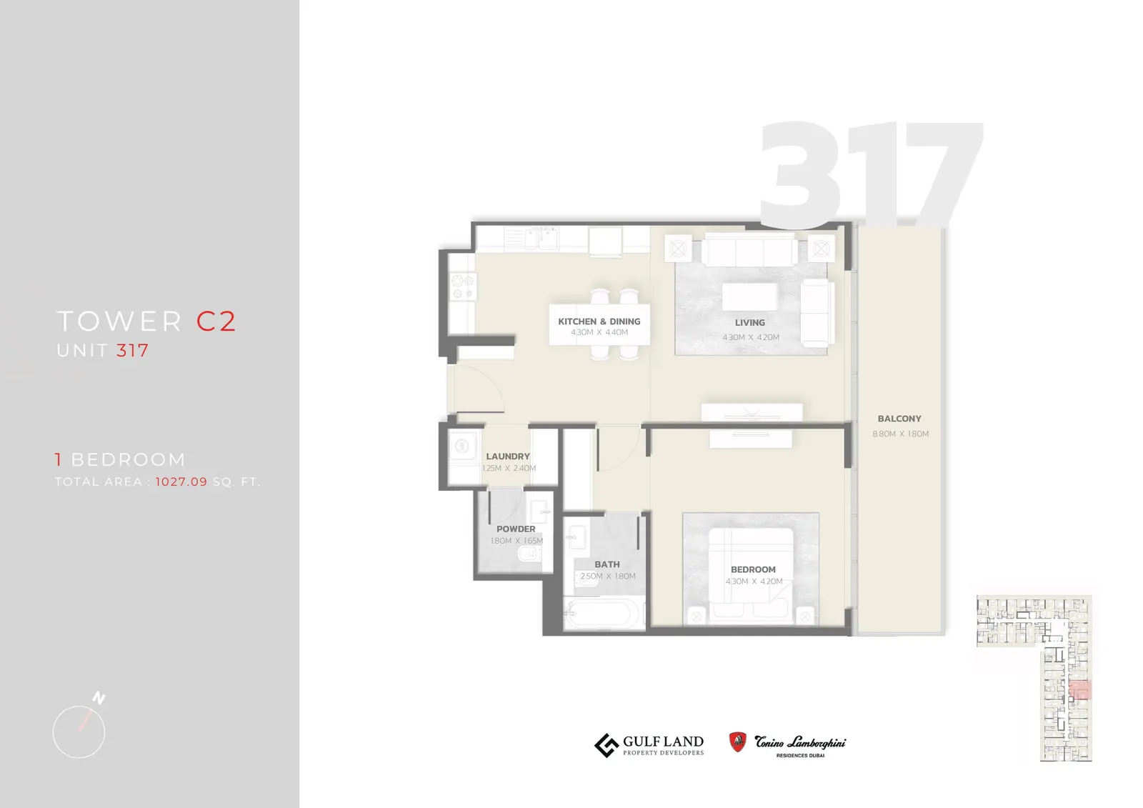 Floor plan for Type 317