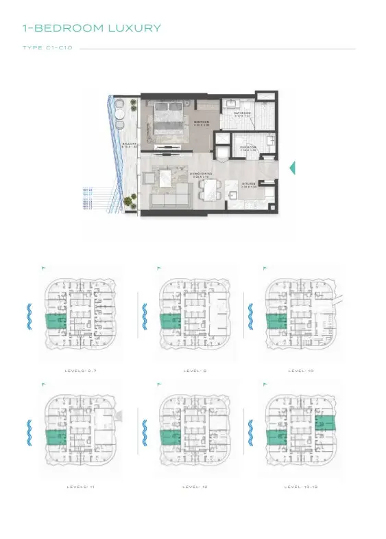 Floor plan for Type C1-C10
