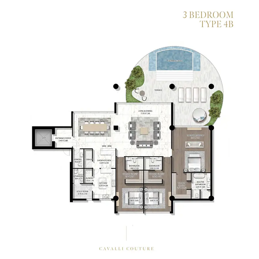 Floor plan for Type 4B