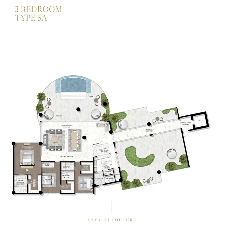 Floor plan for Type 5A
