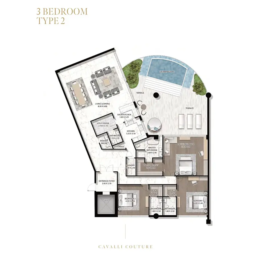 Floor plan for Type 2
