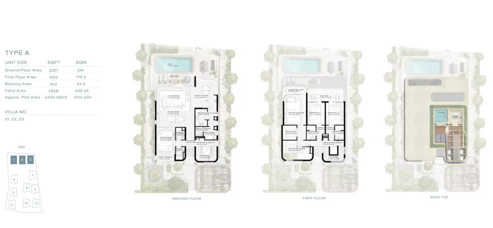 Floor plan for Type A