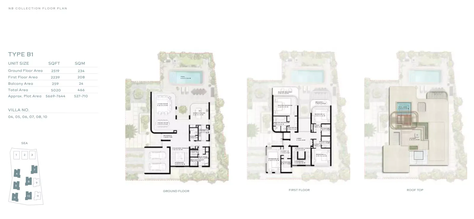 Floor plan for Type B1