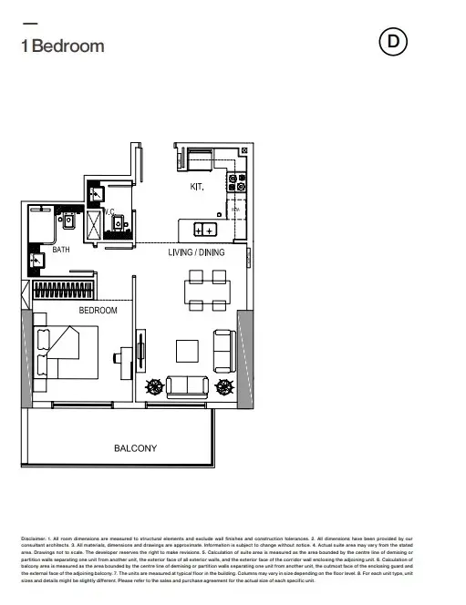 Floor plan for Type D