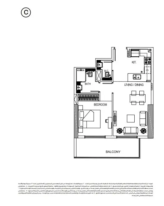 Floor plan for Type C