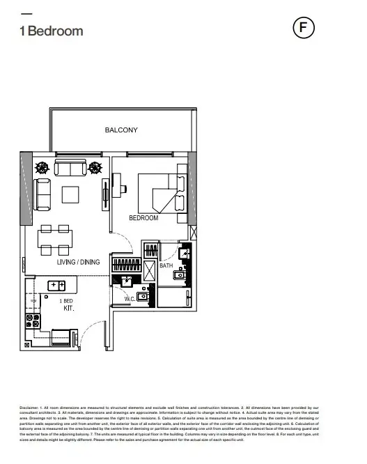 Floor plan for Type F