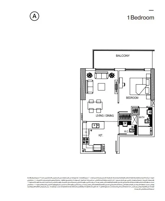 Floor plan for Type A