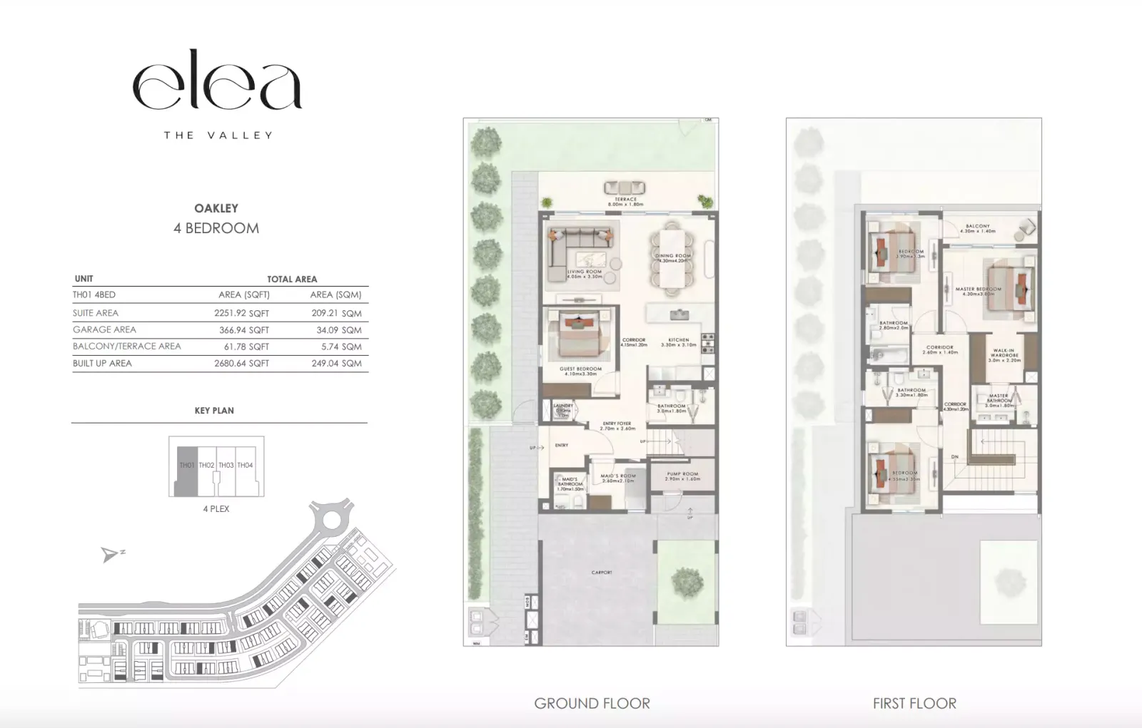 Floor plan for OAKLEY 1