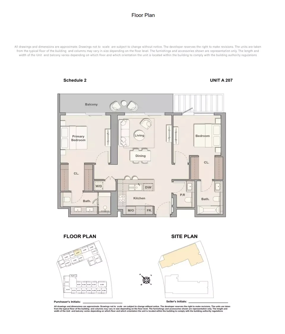 Floor plan for Type A-207