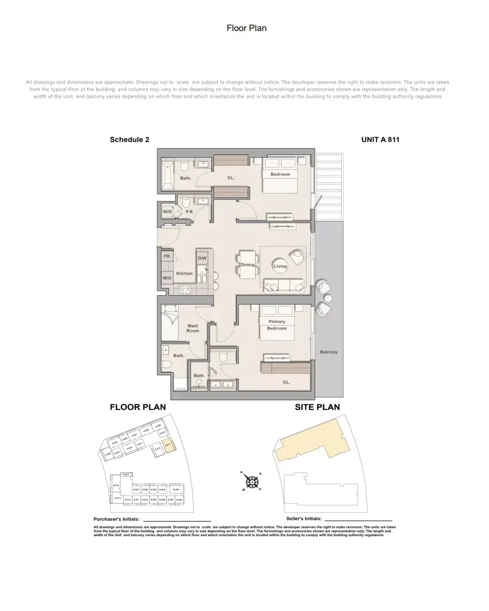 Floor plan for Type A-811